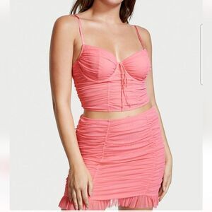 NWT Victoria Secret Ruched Mini Skirt